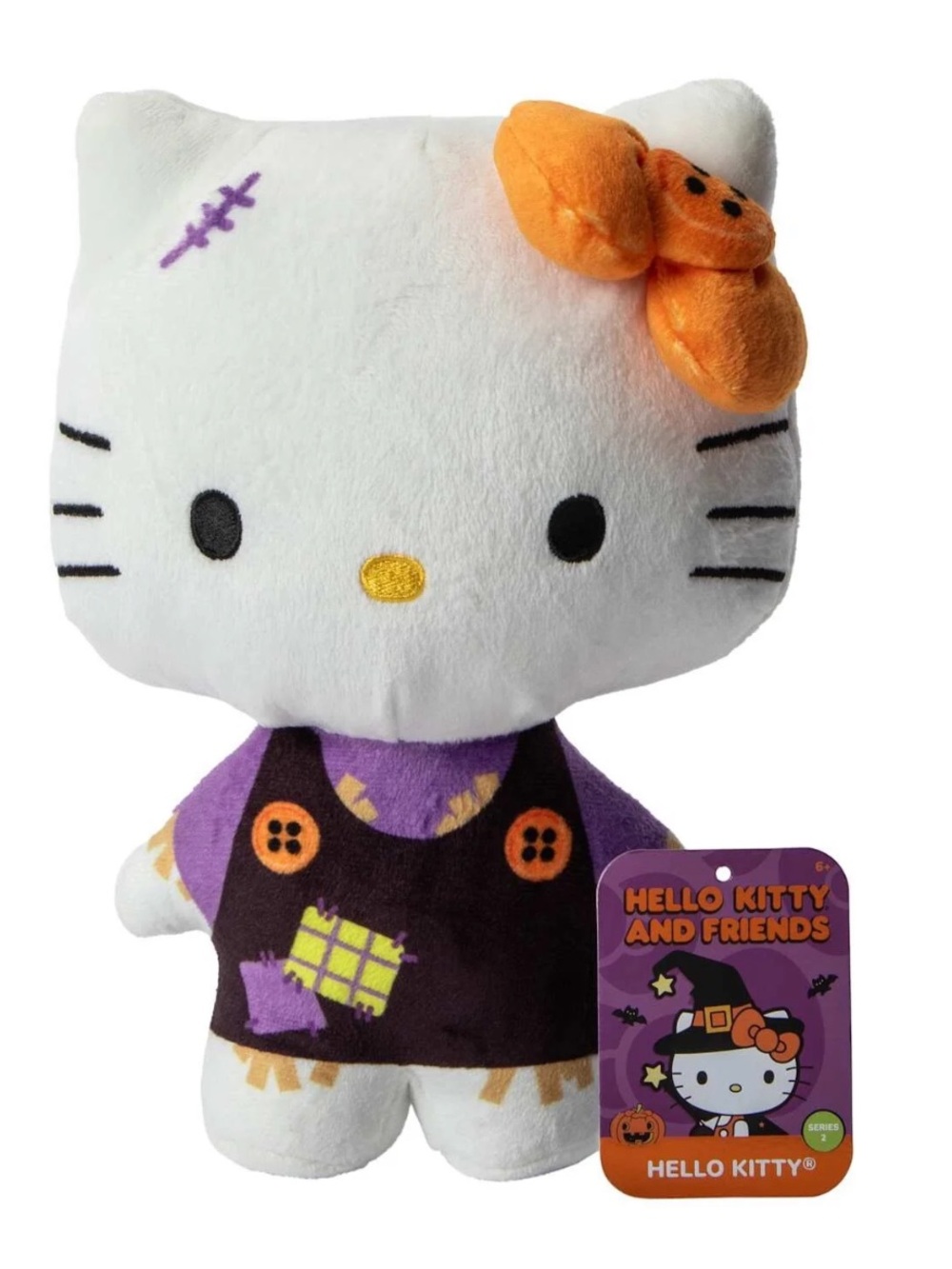 Halloween Hello Kitty 9” Scarecrow Plush Toy